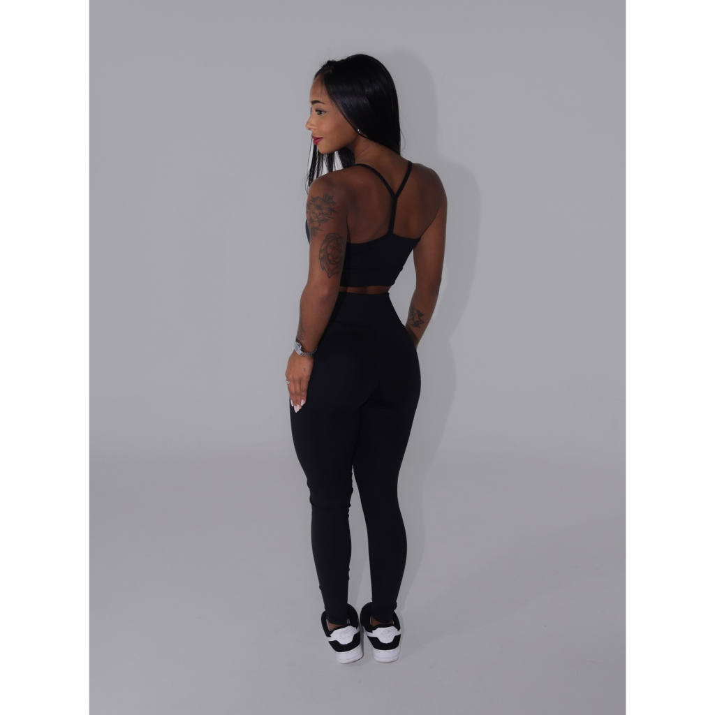 Conjunto Top e Legging Alcinha Nadadora Fitness Academia Treino