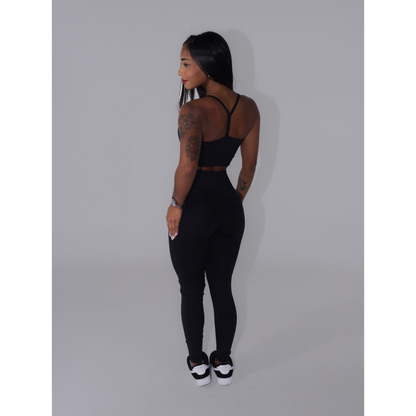 Conjunto Top e Legging Alcinha Nadadora Fitness Academia Treino