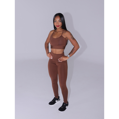 Conjunto Top e Legging Alcinha Nadadora Fitness Academia Treino