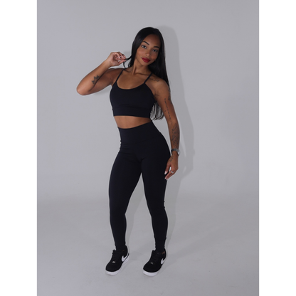 Conjunto Top e Legging Alcinha Nadadora Fitness Academia Treino