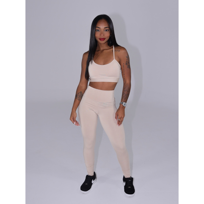 Conjunto Top e Legging Alcinha Nadadora Fitness Academia Treino