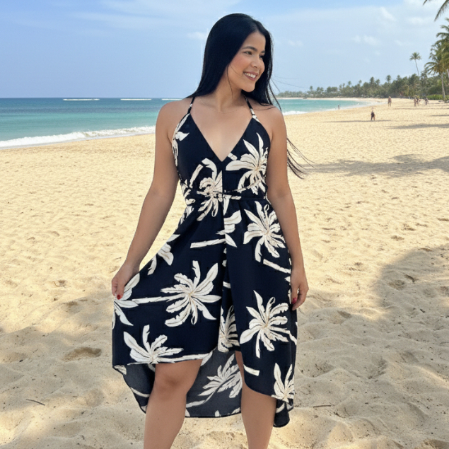 Vestido lenço de ponta multiformas envelope soltinho feminino indiano festas moda praia