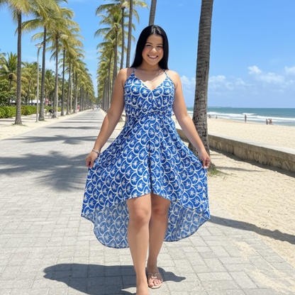 Vestido lenço de ponta multiformas envelope soltinho feminino indiano festas moda praia