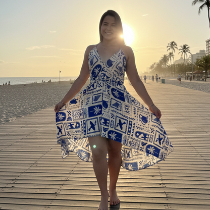 Vestido lenço de ponta multiformas envelope soltinho feminino indiano festas moda praia