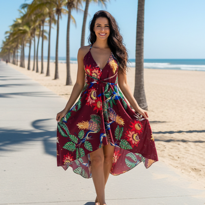 Vestido lenço de ponta multiformas envelope soltinho feminino indiano festas moda praia